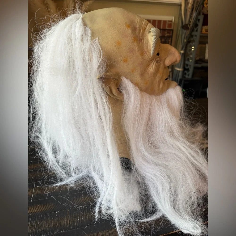 Mario Chiodo 2004 Wizard Mask Warlock Long White Beard  Merlin
